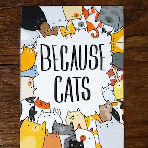 Cartolina del gatto Molti gatti perché i gatti sono amanti dei gatti Cartolina