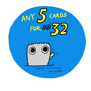 Oferta de pacote: 5 cartas