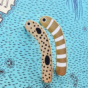 garden eels pin // Fish pin // hard enamel pin // stocking stuffer // cute gift
