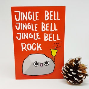 Cute karty świąteczne//Jingle Bell Rock//Christmas Rock karty kalambur