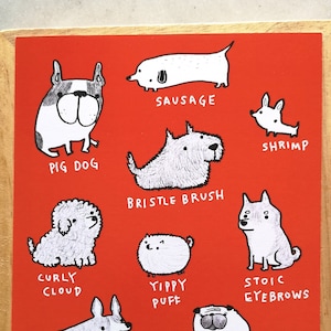 Süße Hund Postkarte / / Corgis / / Shiba Inu / / Mops / / Chihuahua / / Pommern