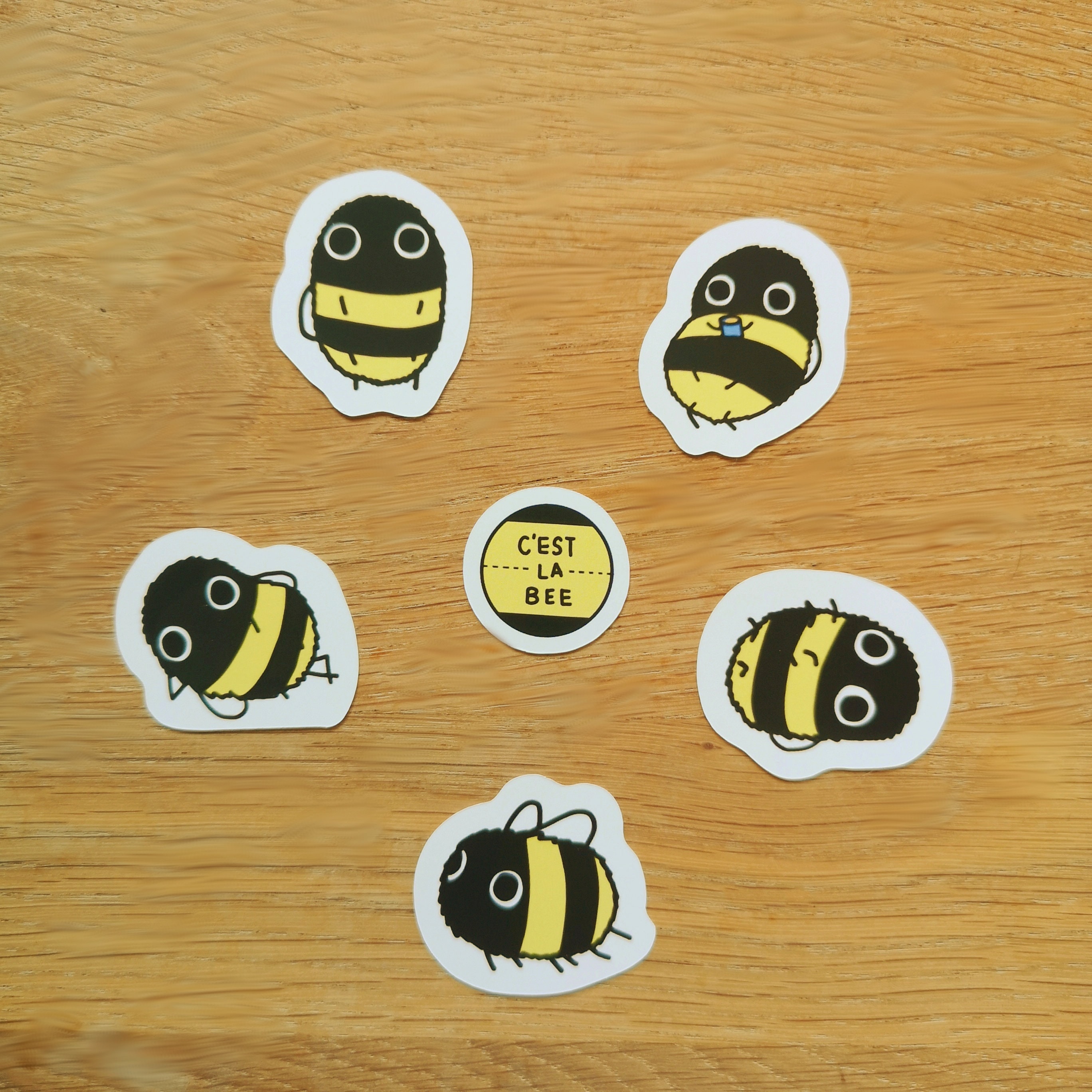 Beeboo Bee Sticker Set Bee Sticker Pack - Etsy