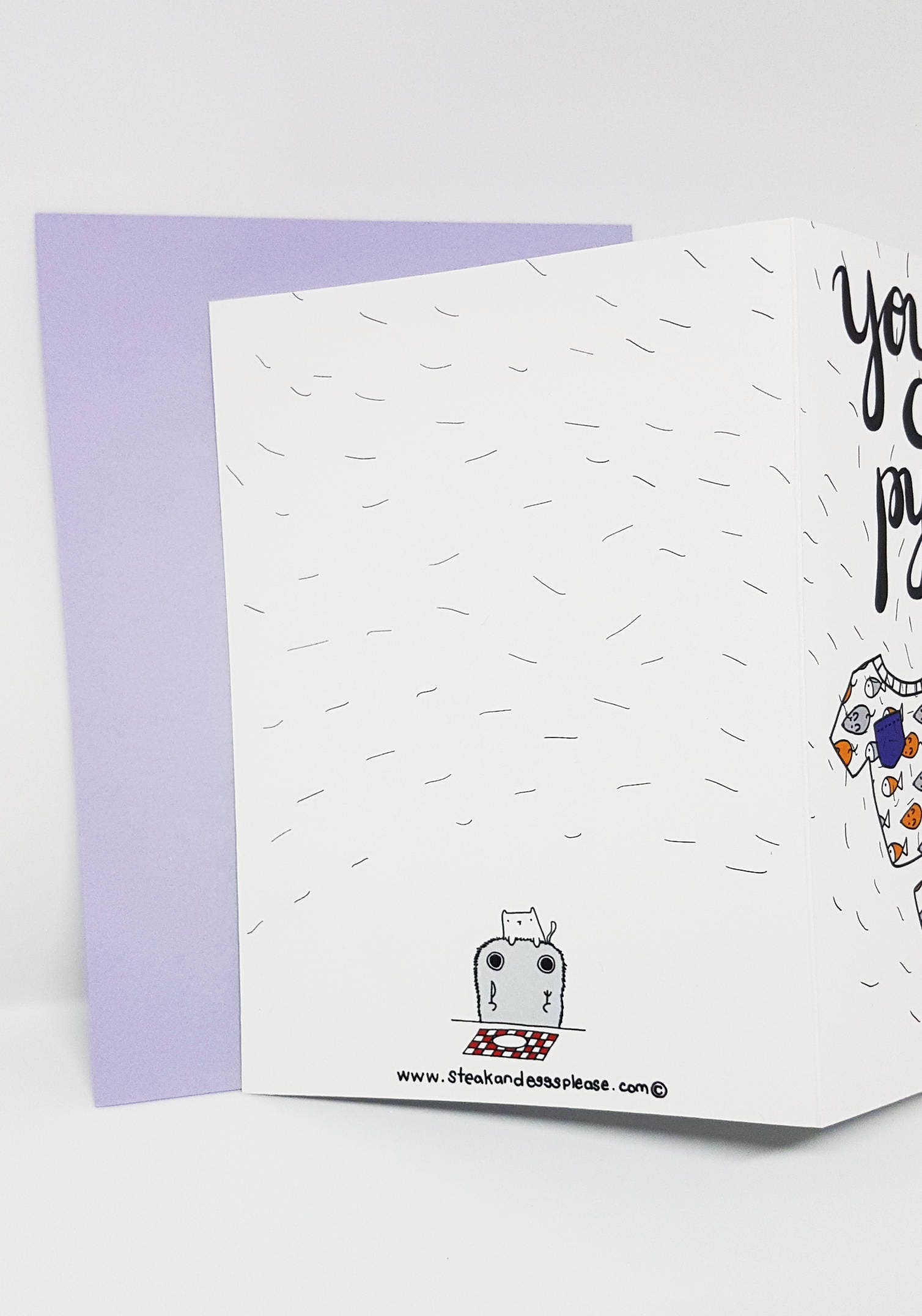 You're the Cat's Pyjamas Card // Funny Cat Card // Funny Cat Love Card ...