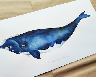 The Sky Whale Atlantic original painting