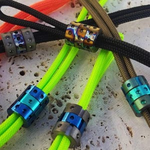 TiSurvival Modular Titanium Lanyard Beads