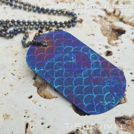 TiSurvival Custom Embossed Titanium Dog Tags Etsy