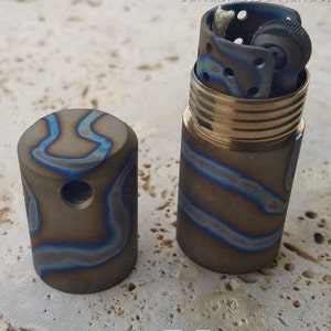 TiSurvival Exo Flame Titanium Lighter Sandblasted Random