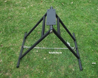 Dog Agility Equipment | Professional Grade Teeter/See Saw Base Only! AKC Spec- Powder Coated Black