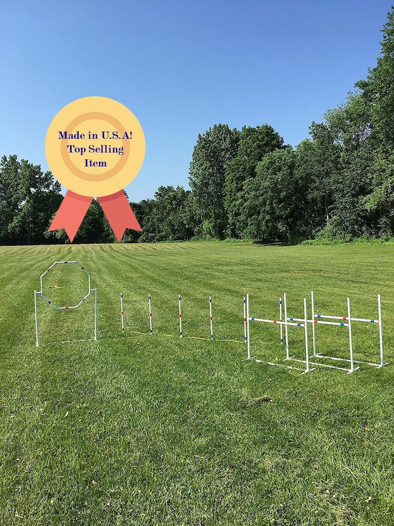 Dog Agility Equipment 5 Obstacle Beginner Set | Uv Resistant Pipe |the ...