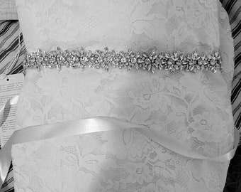 Wedding Belt, Bridal Belt, Sash Belt, Crystal Rhinestones  - Style B20333