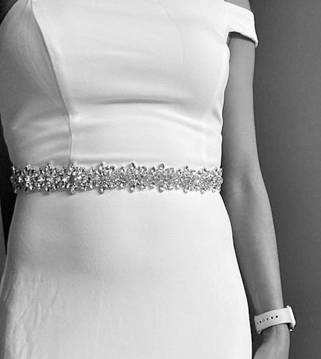 Wedding Belt, Bridal Belt, Sash Belt, Crystal Rhinestones Style B20333