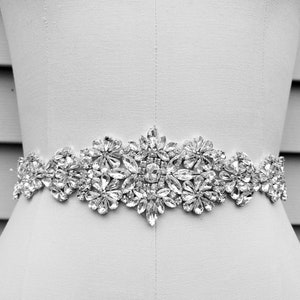 SALE  - Wedding Belt, Bridal Belt, Sash Belt, Crystal Rhinestone - Style B19787