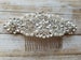 Wedding Hair Comb - Rhinestoen & Pearl Hair Comb - Style H0778CR 