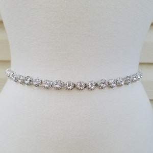 SALE - Wedding Belt, Bridal Belt, Sash Belt, Crystal Rhinestones - Style B32590