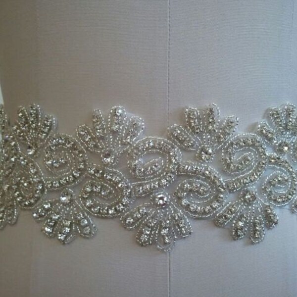 VENTE - Ceinture de mariage, Ceinture de mariée, Ceinture ceinture, Strass en cristal - Style B20001