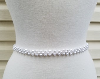 SALE  - Wedding Belt, Bridal Belt, Sash Belt, PEARL Belt - Style B58225