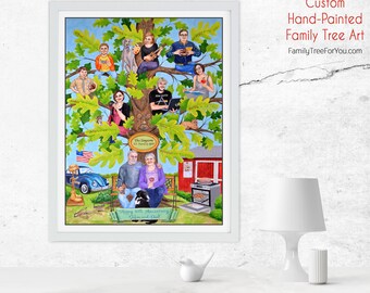 Custom Family Tree Art That Tells Your Par Customfamilytreeart