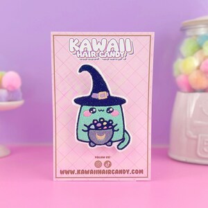Cute Kawaii Halloween Witch Cat Hair Clip For Women - Kawaii Clothing - Anime Gift - Harajuku Clothing - Kawaii Hair Accessories - Weeb Gift