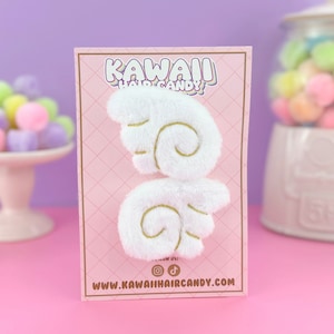 Kawaii Angel Wing Plush Hair Clip Set