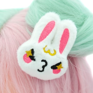 Kawaii Bunny Plush Hair Clip