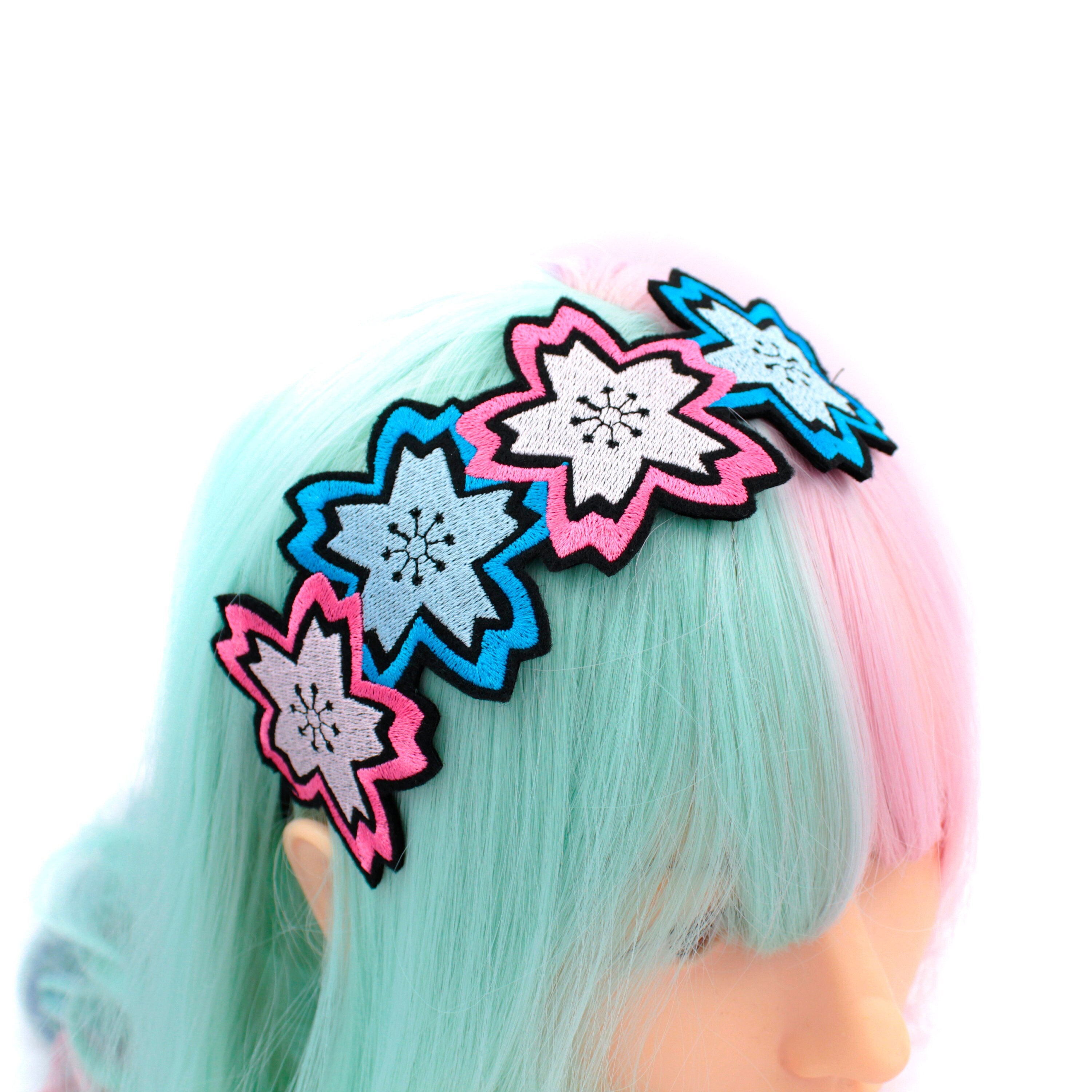 kate spade NIP Black Floral SILK  Headband with Teal & Pink Accents Kate Spade items for sale in Charlotte area main image 3