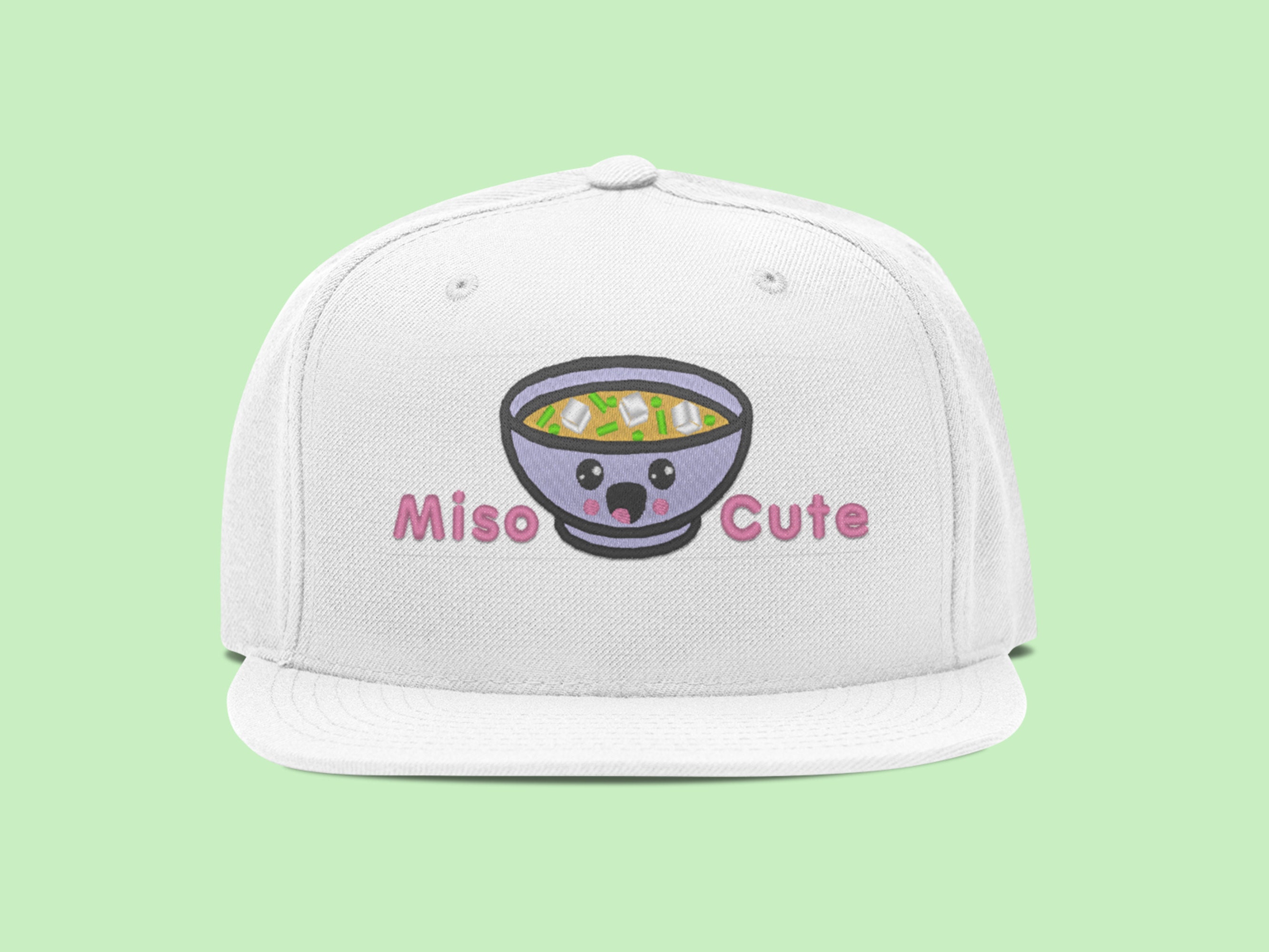 Miso Cute Embroidered Kawaii Baseball Cap Great Gift For Etsy