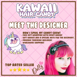 Cute Kawaii Llama Hair Clips - Harajuku Clothing - Kawaii Clothing - Weeb Gifts image 6
