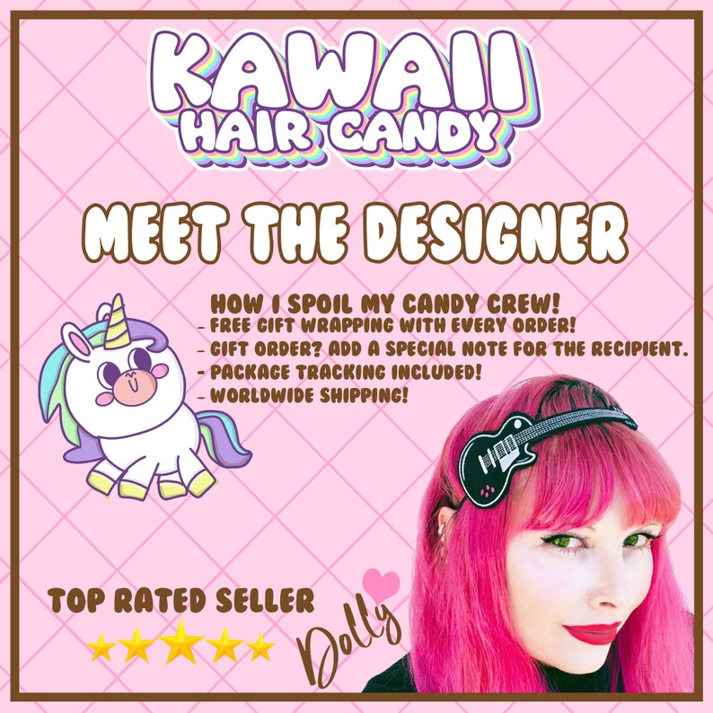 Cute Kawaii Llama Hair Clips - Harajuku Clothing - Kawaii Clothing - Weeb Gifts image 6