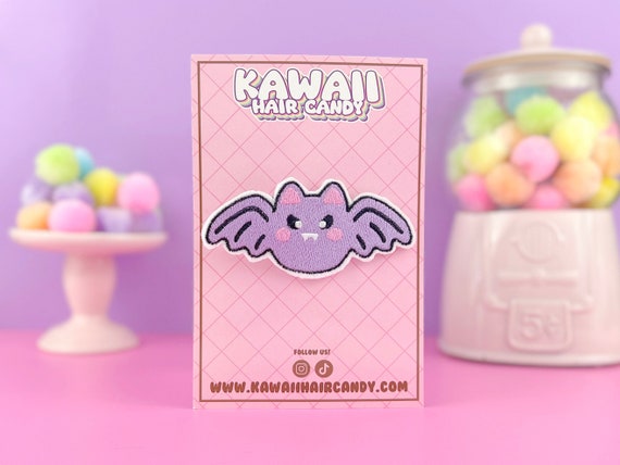 Pastel Goth Fashion Kawaii Cute Bat Hair Clip - Kawaii Halloween - Kawaii Clothing - Harajuku Style Hair Accessories - Weeb Gifts