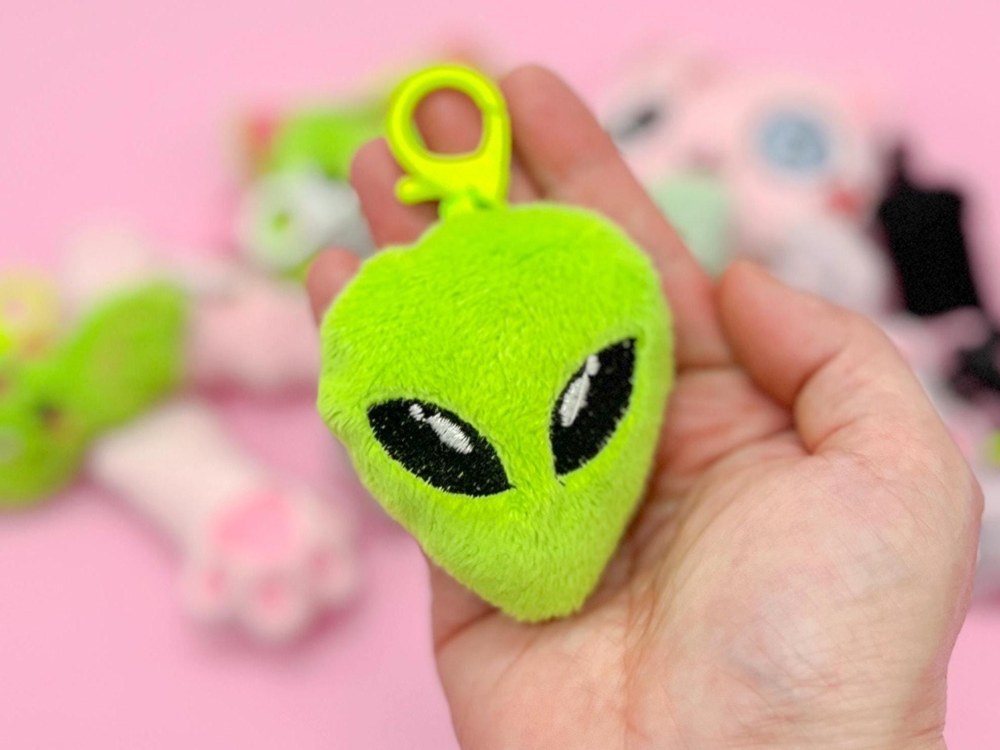 Ufo Space Alien Plush Backpack Charms – Cute Bag Accessory, Rave