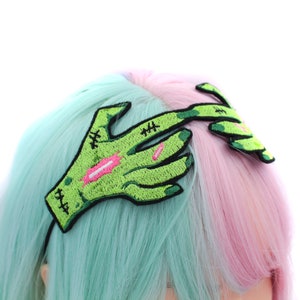Zombie Hand Headband | Statement Accessories | Rockabilly Fashion | Pastel Goth Clothing | Gothic Accessories For Women | Made in The USA