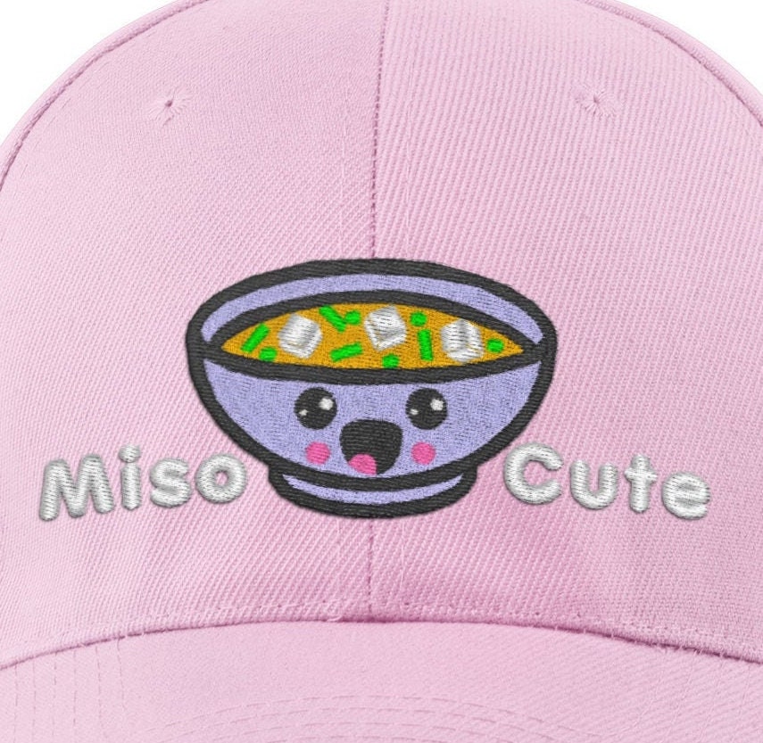 Miso Cute Kawaii Baseball Cap Kawaii Clothing Super Cute Etsy