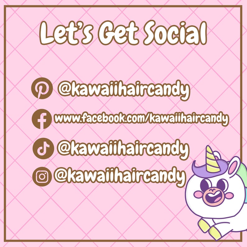Cute Kawaii Llama Hair Clips - Harajuku Clothing - Kawaii Clothing - Weeb Gifts image 9
