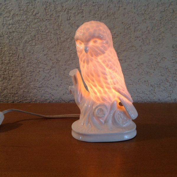 Owl Lamp/perfume warmer by I W Rice.