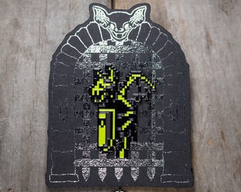 Winged Guard Pin, Soft Enamel Pin, Castlevania