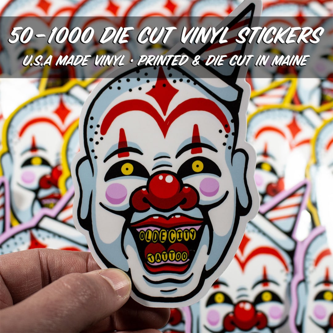 Custom Die Cut Sticker Printing, Cut to Shape, Vinyl Stickers, 50-1000 ...