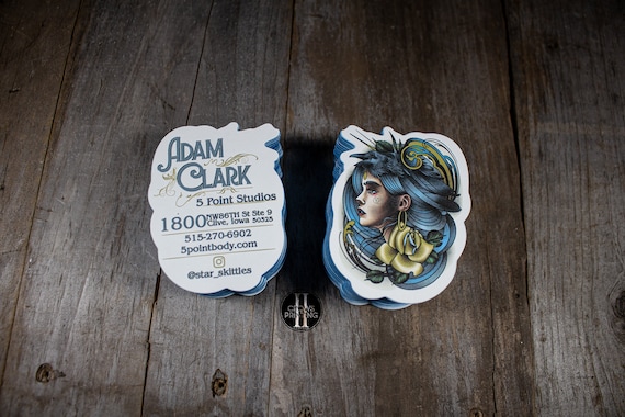 custom shaped business cards near me