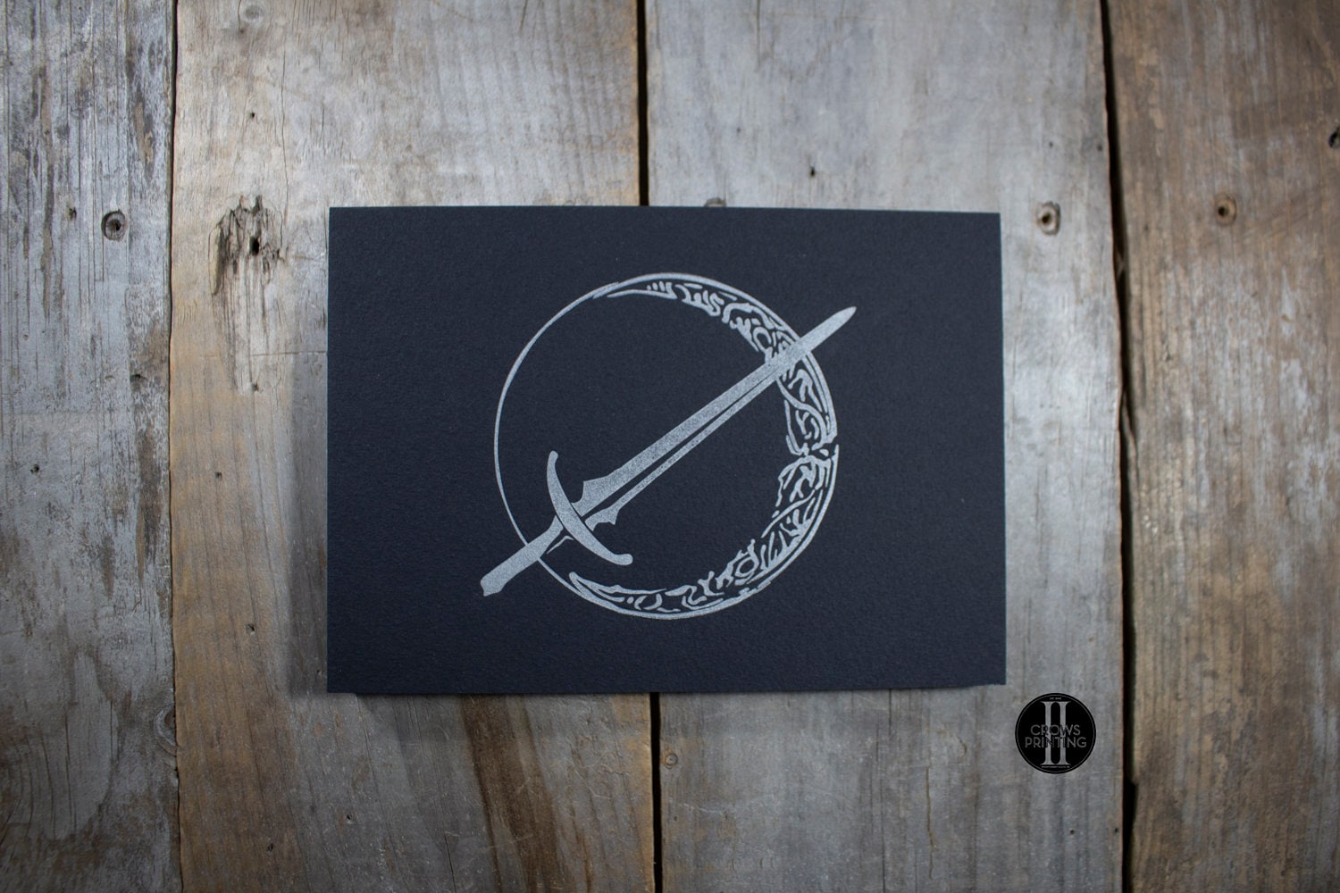 Blade of Darkmoon (DS3) Letterpress Print