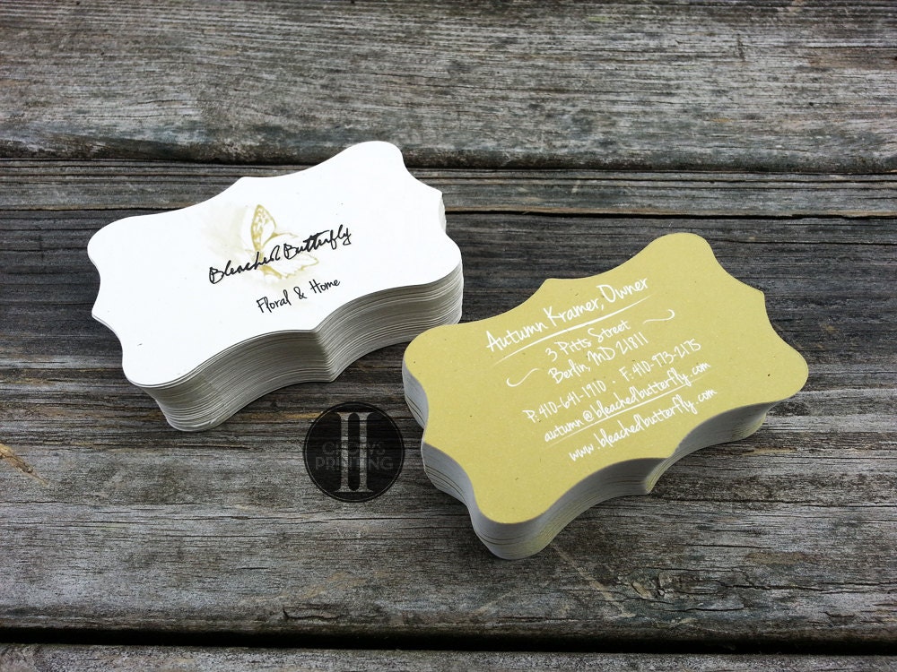 Custom Shaped Business Cards Die Cut Business Cards 50 100 Etsy UK