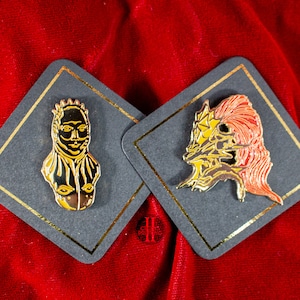 Smough & Ornstein, Gold Soft Enamel Pin