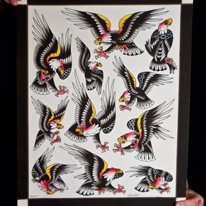 Eagle Print, Pork Chop Sheet, Flash Sheet, Braden Kendall 16 x 20 Fine Art Print image 1