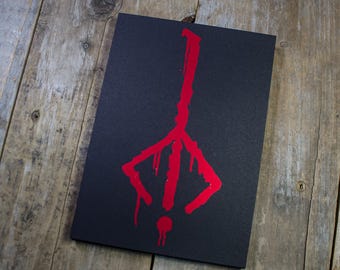 Impressão em folha de runa Hunters 5" x 7"