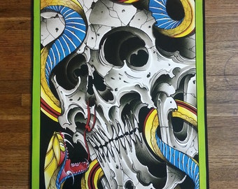 Snake Skull, Braden Kendall, 12 x 17" Fine Art Print