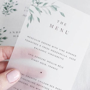 50 individuelle Hochzeitsmenüs, einfache Menüs, Menükarten, Hochzeitsdetails, Briefpapier, Menükarten, Einladungen