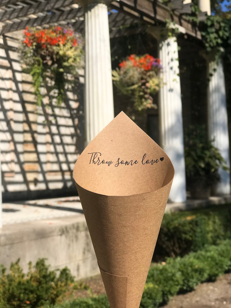 100 KRAFT Paper Cones Petal Cones Food Cones Custom Cones Etsy