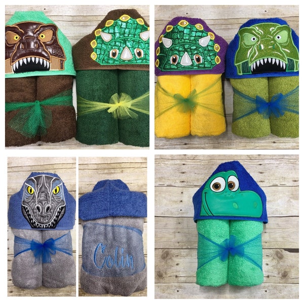 Dinosaur Hooded Towel/ Dinosaur Baby Shower/ Dinosaur Toddler Costume/ Dinosaur Blanket/ Dinosaur Birthday/ Dinosaur Party/ Dinosaur Hood