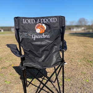Game Day All Sports Chair, Game Day Bag Chair, Sports Balls Camping Chair Personalized, All Sports Folding Chair, Sports Gifts for Him