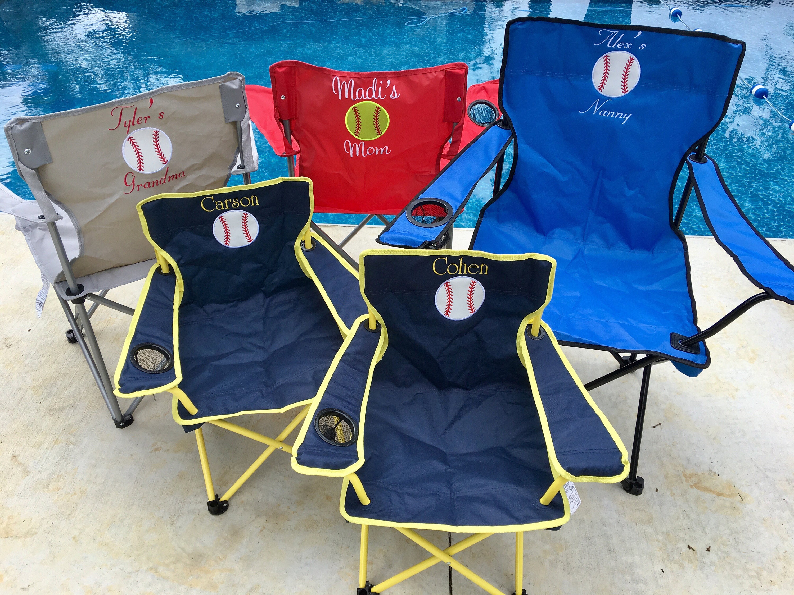 Baseball chair store folding