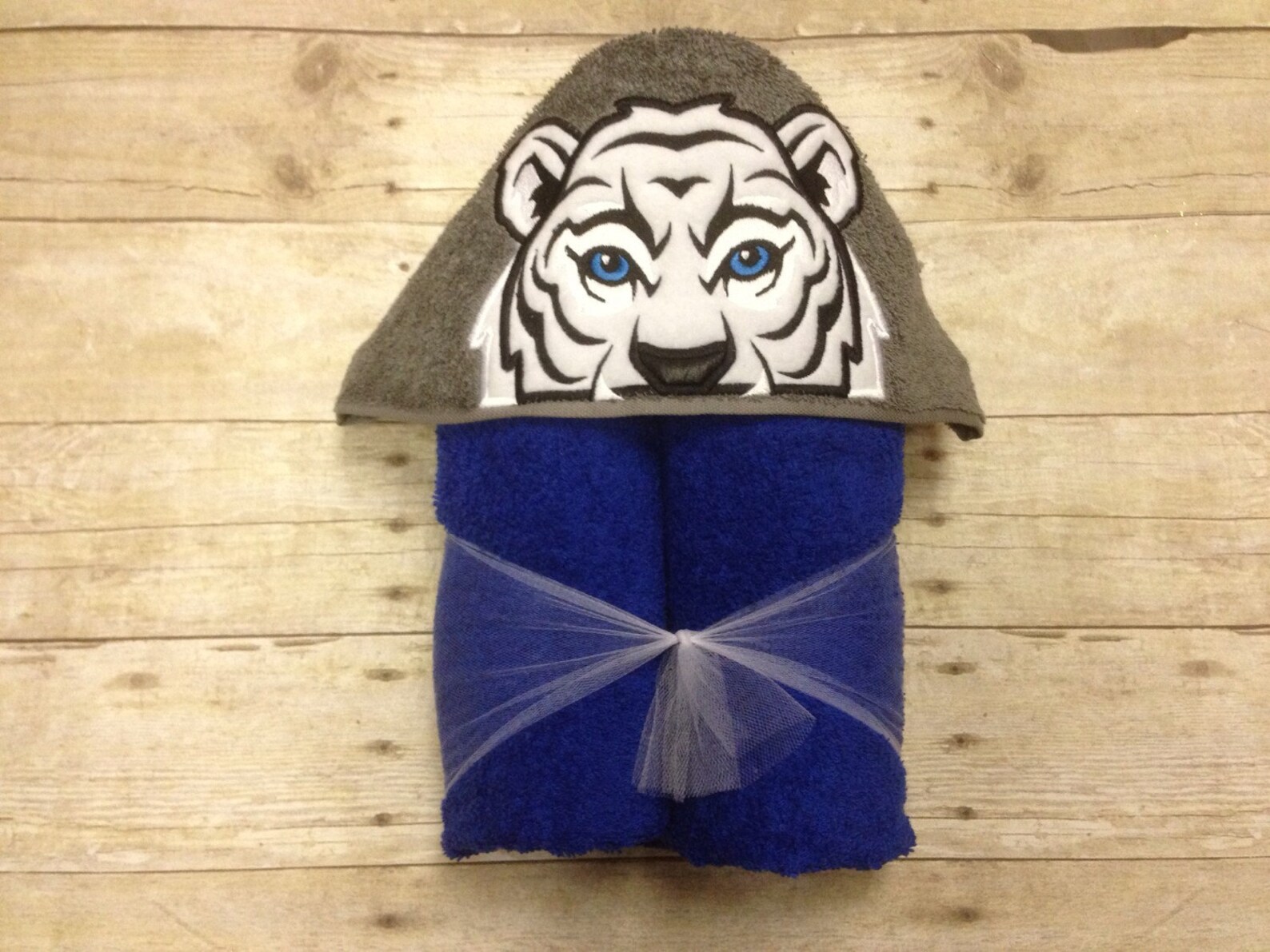 Tiger Muslin Hooded Bath Towel main image 1