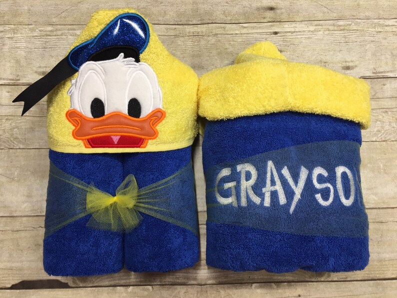 Duck Hooded Towel/ Rubber Ducky Hooded Towel/ Bath Hooded Etsy